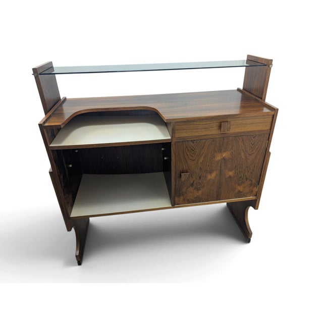 Vintage Mobile Bar in Teak, 1960s, Set of 4 For Sale - Image 5 of 18