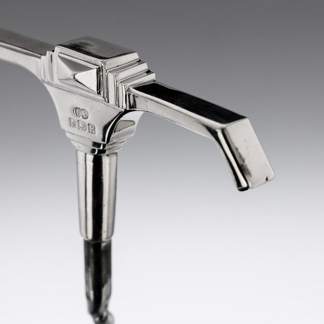 20th Century English Silver Wine Corkscrew & Bottle Opener, 1941, Set of 2 For Sale - Image 6 of 13