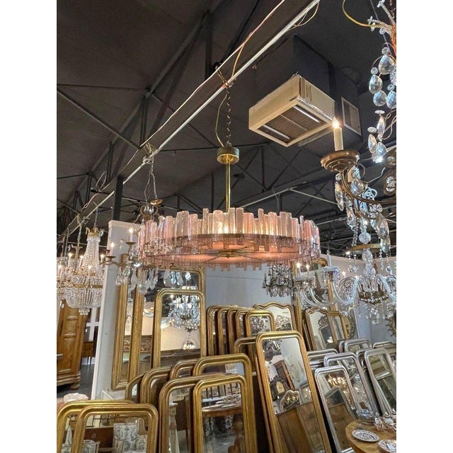 Modern Murano Disc Chandelier For Sale In Dallas - Image 6 of 8