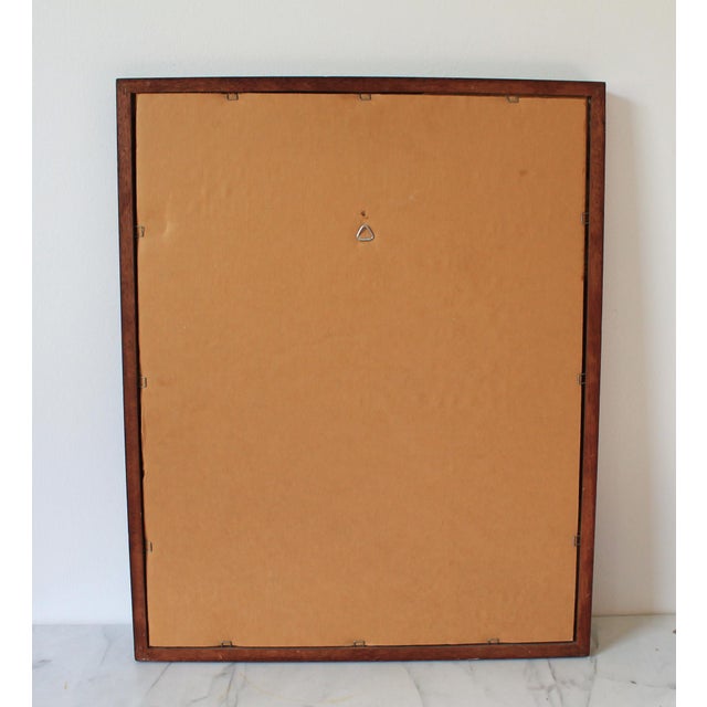Late 20th Century Vintage Framed Handmade Inlay Marquetry Picture - Sailboat For Sale - Image 5 of 5