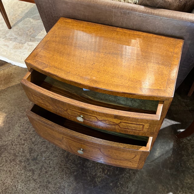 Traditional 1990s Hand Made Italian Walnut Chest of Drawers For Sale - Image 3 of 13