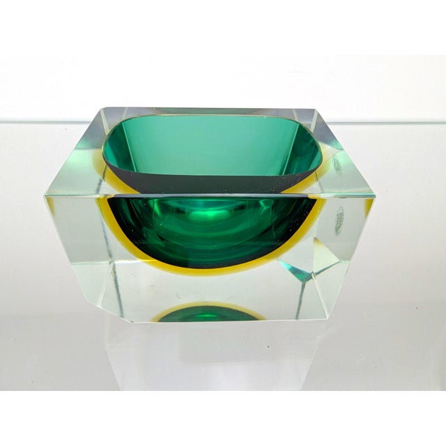 Sommerso Murano Ashtray by Flavio Poli and Alessandro Mandruzzato for Seguso Vetri d'Arte, Italy, 1960s For Sale - Image 15 of 18
