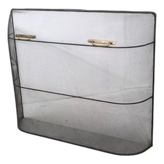 Vintage Fireplace Screen Spark Gard For Sale