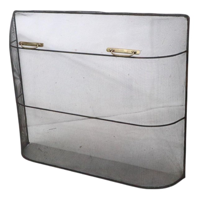 Vintage Fireplace Screen Spark Gard For Sale