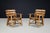 Sculptural Oak Armchairs, France, 1950s, Set of 2 For Sale - Image 3 of 17
