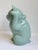 Gumps Mid 20th C. Gumps of San Francisco Celadon Glazed Porcelain Maneki-Neko Lucky Cat Figure For Sale - Image 4 of 9