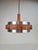 Vintage Scandinavian Pendant Lamp in Teak, 1960s For Sale - Image 9 of 12