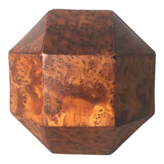 1940s Burlwood Polyhedron Box For Sale
