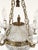 Antique 5 Light Baccarat Style Empire Brass Crystal Chandelier ~ Pair Available For Sale - Image 9 of 11