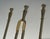 Neoclassical Style Brass Fireplace Tools on Stand For Sale - Image 10 of 12