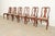 Henkel Harris Henkel Harris Queen Anne Solid Cherry Wood Dining Chairs, Set of Six For Sale - Image 4 of 13