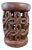 Vintage Tribal Nobility Bamileke Spiral Stool/ Side Table Cameroon 16" H For Sale