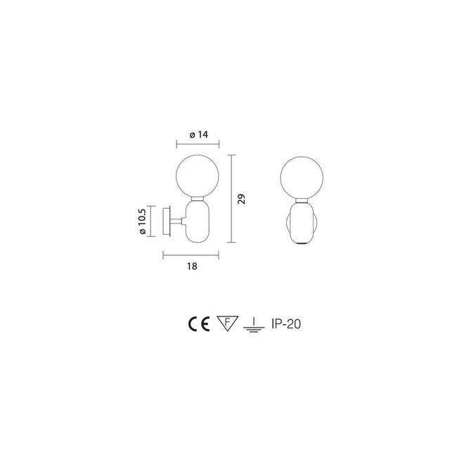 Aballs a Golden Wall Lamp by Jaime Hayon for Parachilna For Sale - Image 10 of 12