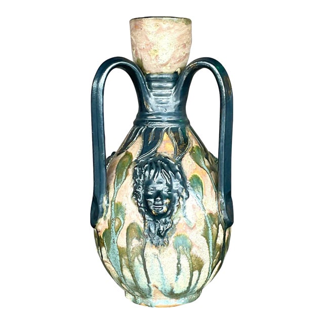 Vintage Sylvain Subblet Signed Sculptural Studio Pottery Vase For Sale