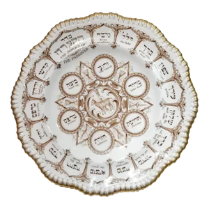 1960s Spode Vintage Ceramic Passover Seder Plate