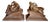 Pair of Vintage Italian Reclining Nude Figural Bookends in Terracotta Finish For Sale