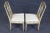 Charming Pair Louis XVI Style Paint Decorated Boudoir Bedroom Chairs For Sale - Image 4 of 11