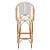 White California Bar Stool - White/Navy For Sale - Image 8 of 11