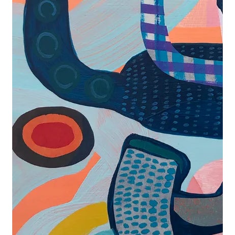 Abstract Mixed Media Collage Titled "Part Plant Part Machine" by Alex Ackerman, Framed For Sale - Image 3 of 4