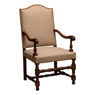 Late 19th Century French Walnut Henry Du Style Chairs (Set of 2) For Sale