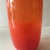 Mid-Century Modern Orange Hand - Blown Art - Glass Vase For Sale - Image 3 of 9