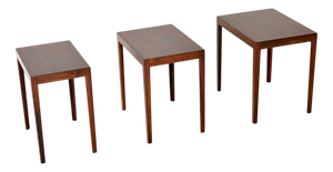Vintage Danish Nesting Tables by Rosengren Hansen, 1960, Set of 3