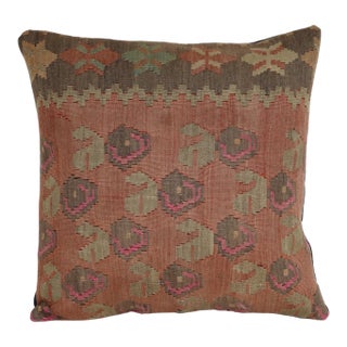 Striped Pillow Cases Fashioned Out of a Mid-20th Century Anatolian Kilim For Sale