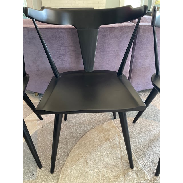 1960s 1960s Attributed to Paul McCobb T-Back Dining Chairs - Set of 2 For Sale - Image 5 of 7