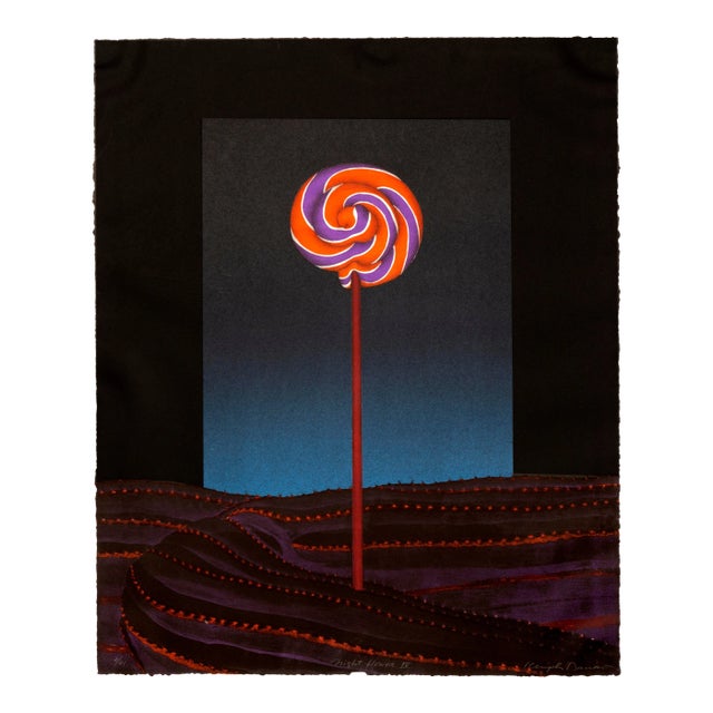 Late 20th Century Night Flower Iv, Surrealist Screenprint For Sale