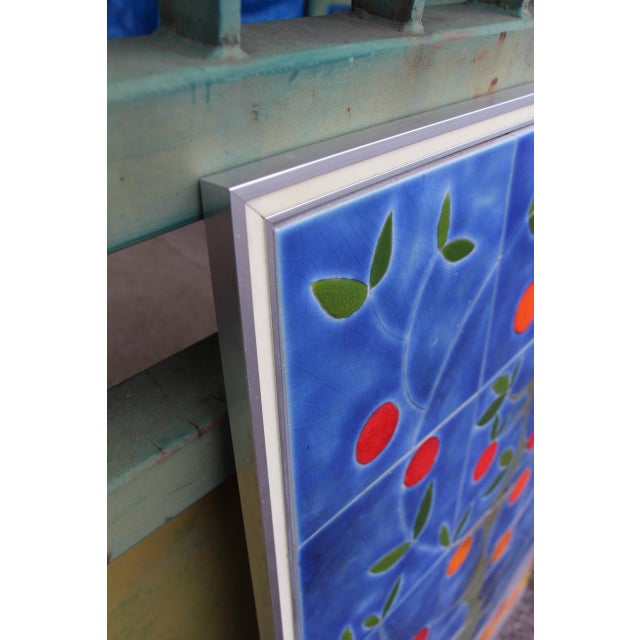 Large Ceramic Wall Panel from Gilbert Valentin, 1960s For Sale - Image 6 of 8