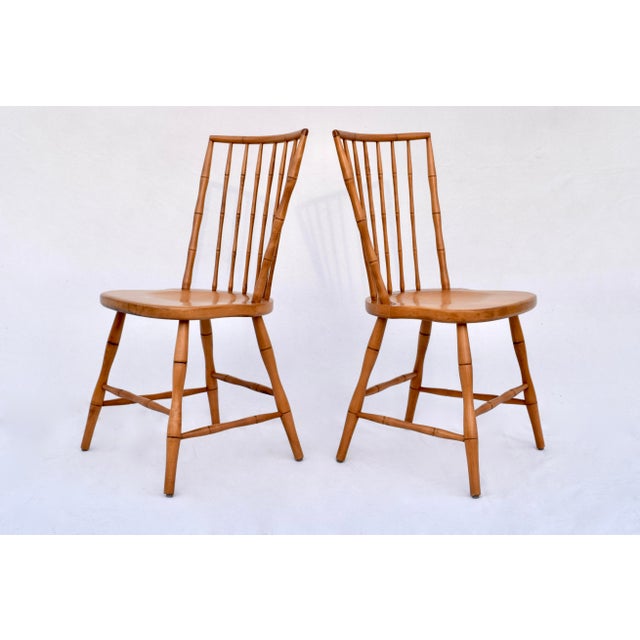 Pair of Birdcage Windsor Dining Side Chairs Chairish