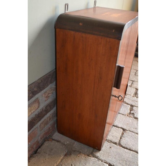 2000 - 2009 Antique Art Deco Medicine Cabinet in Mahogany For Sale - Image 5 of 7