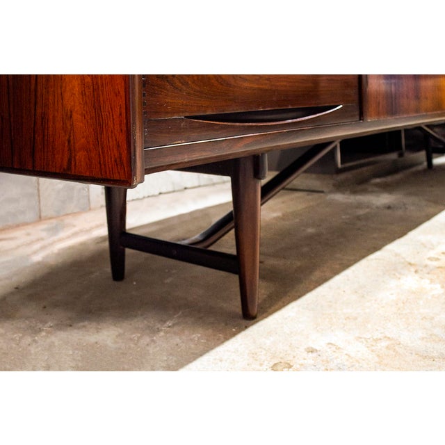 Wood Danish Sideboard in Palisander, 1960s For Sale - Image 7 of 10