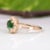 1.8Ct Tsavorite Garnet Ring With Earth-Mined Diamond Accents: Solid 14k Gold, Size 6.75 For Sale - Image 9 of 9