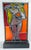 1960's Mid-Century Stained Glass Window Panel of a Figure, Signed For Sale - Image 10 of 16