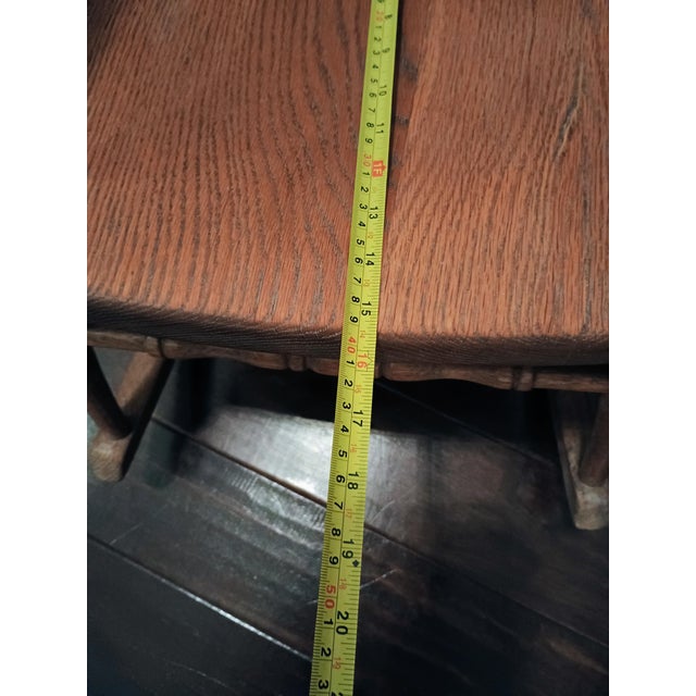 Antique Child's Oak Rocker For Sale - Image 11 of 16