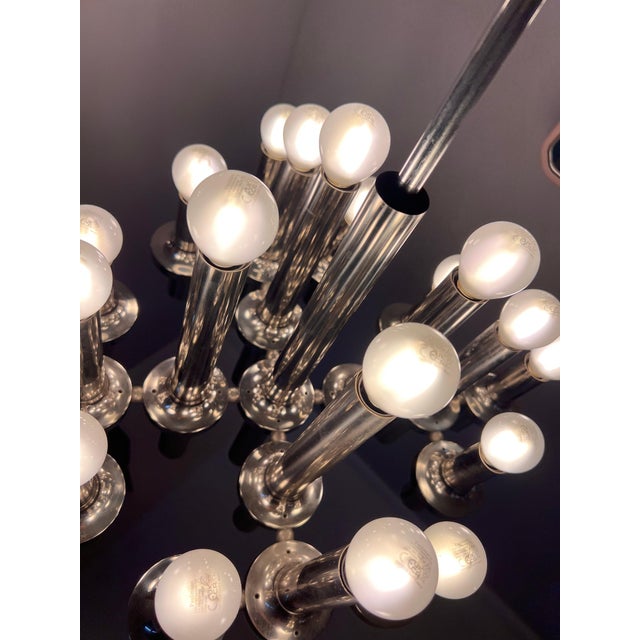Chrome Chandelier by Gaetano Sciolari for Staff For Sale - Image 6 of 11