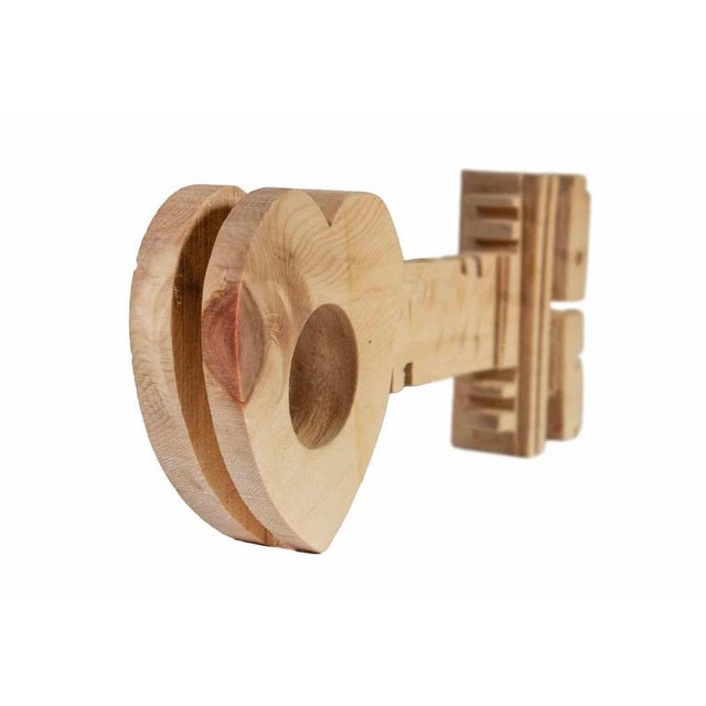 The Key is a wooden scultpturerealized Ferdinando Codognotto in 2023. Original wood sculpture realized in swiss pine...