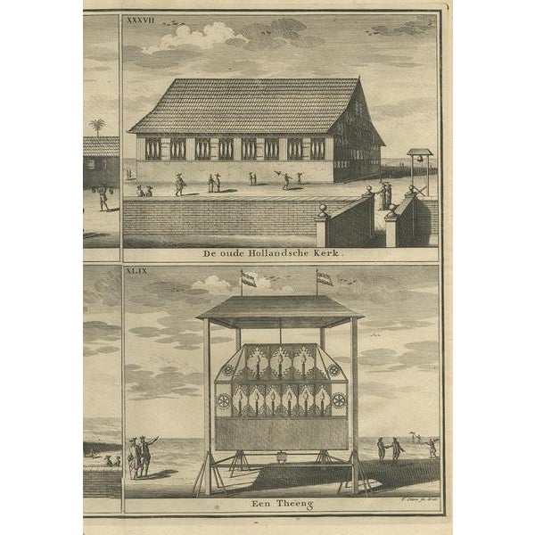 F. Valentijn, Four Views of Ambon, 1726, Print For Sale - Image 3 of 5