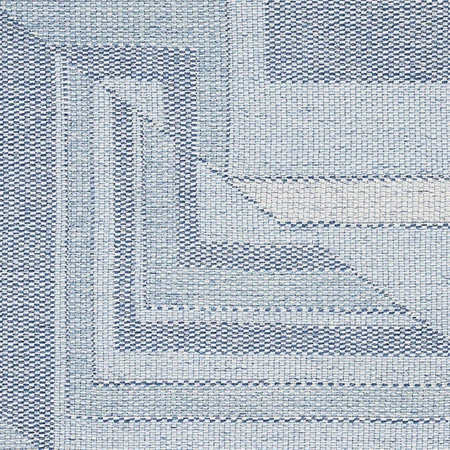 Abstract Sample - Schumacher Zsuzsa Fabric in Chambray For Sale - Image 3 of 4