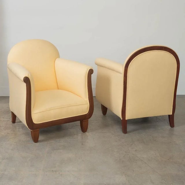 French 1920s Art Deco Club Chair For Sale - Image 4 of 16