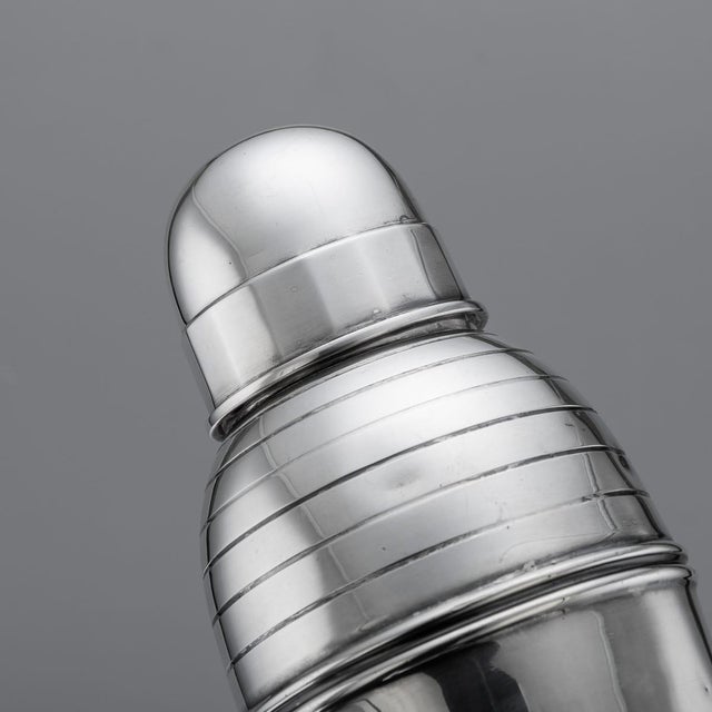 Vintage Art Deco Silver Plated Shaker by Asprey of London, 1930 For Sale - Image 9 of 17