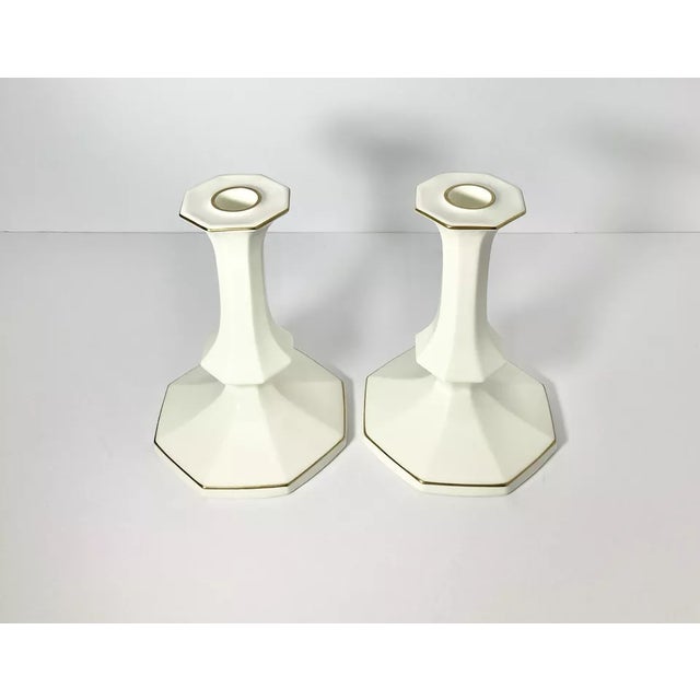 Mikasa 3-Piece Ivory Bone Gold Porcelain Dinnerware & Decor Set For Sale In Dallas - Image 6 of 10
