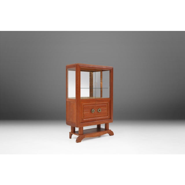 Art Deco Vitrine Cabinet by Gaston Poisson, 1940s For Sale - Image 13 of 13