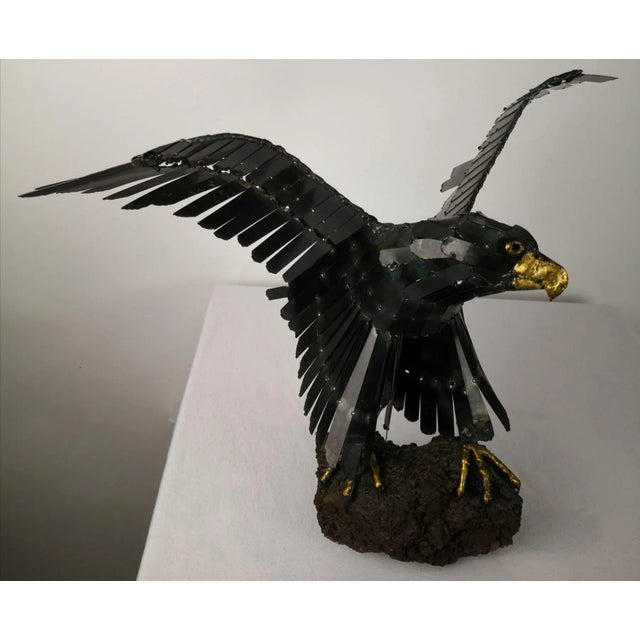 Eagle Sculpture by J. van den Heuvel For Sale - Image 9 of 9