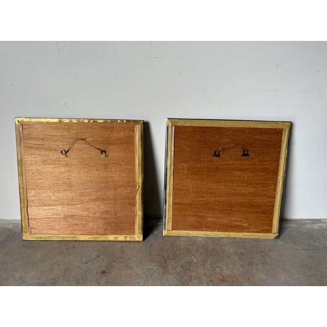 Paul Vanders - Style Mixed Metal Brutalist Geometric Wall Sculptures - A Pair/Sold For Sale - Image 11 of 12