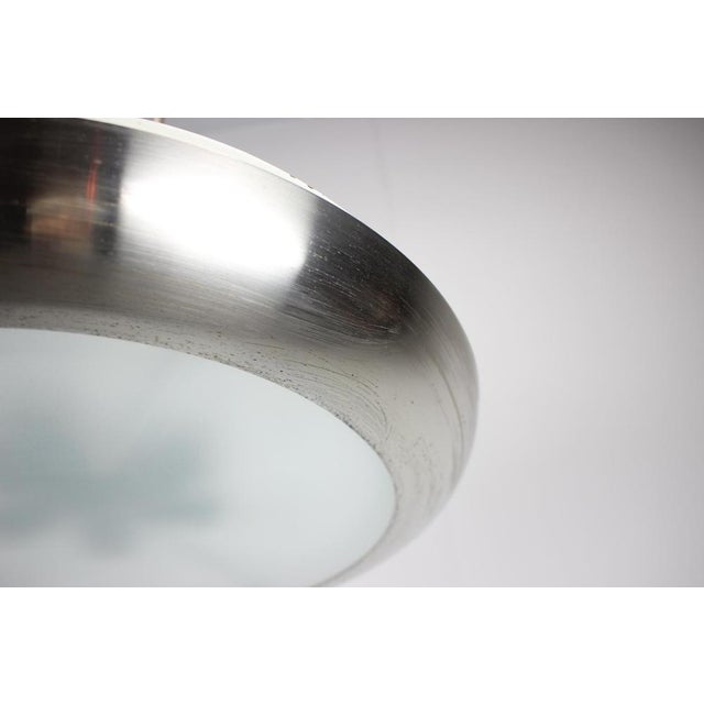 Art Deco UFO Pendant Light by Josef Hůrka for Napako, 1930s For Sale - Image 10 of 17