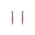 Art Deco Sleek Design Natural Ruby Vertical Linear Bar Earrings for Girlfriend- 2 Pieces For Sale - Image 3 of 11