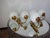 1960s Vintage Brass Wall Lights with Frosted Glass Globes, 1960s, Set of 3 For Sale - Image 5 of 7