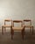 A beautifully refined set of three vintage dining chairs by henry walter klein for bramin møbler, made in denmark and...